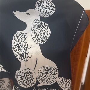 Kate Spade Square Dog Poodle Silk Scarf NWT